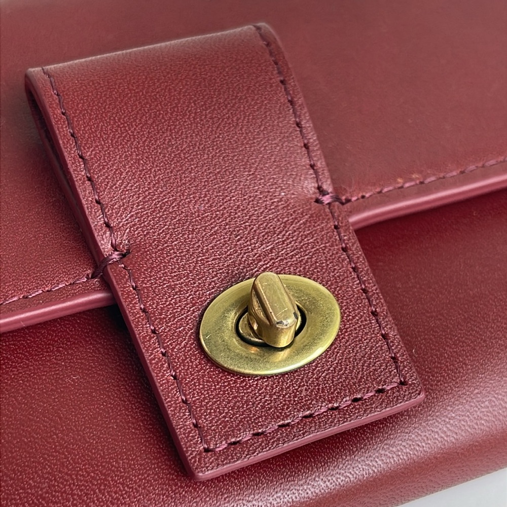 J.W. HULME Genuine Leather Turnlock Wallet Crossbody Bag - Picture 10 of 16